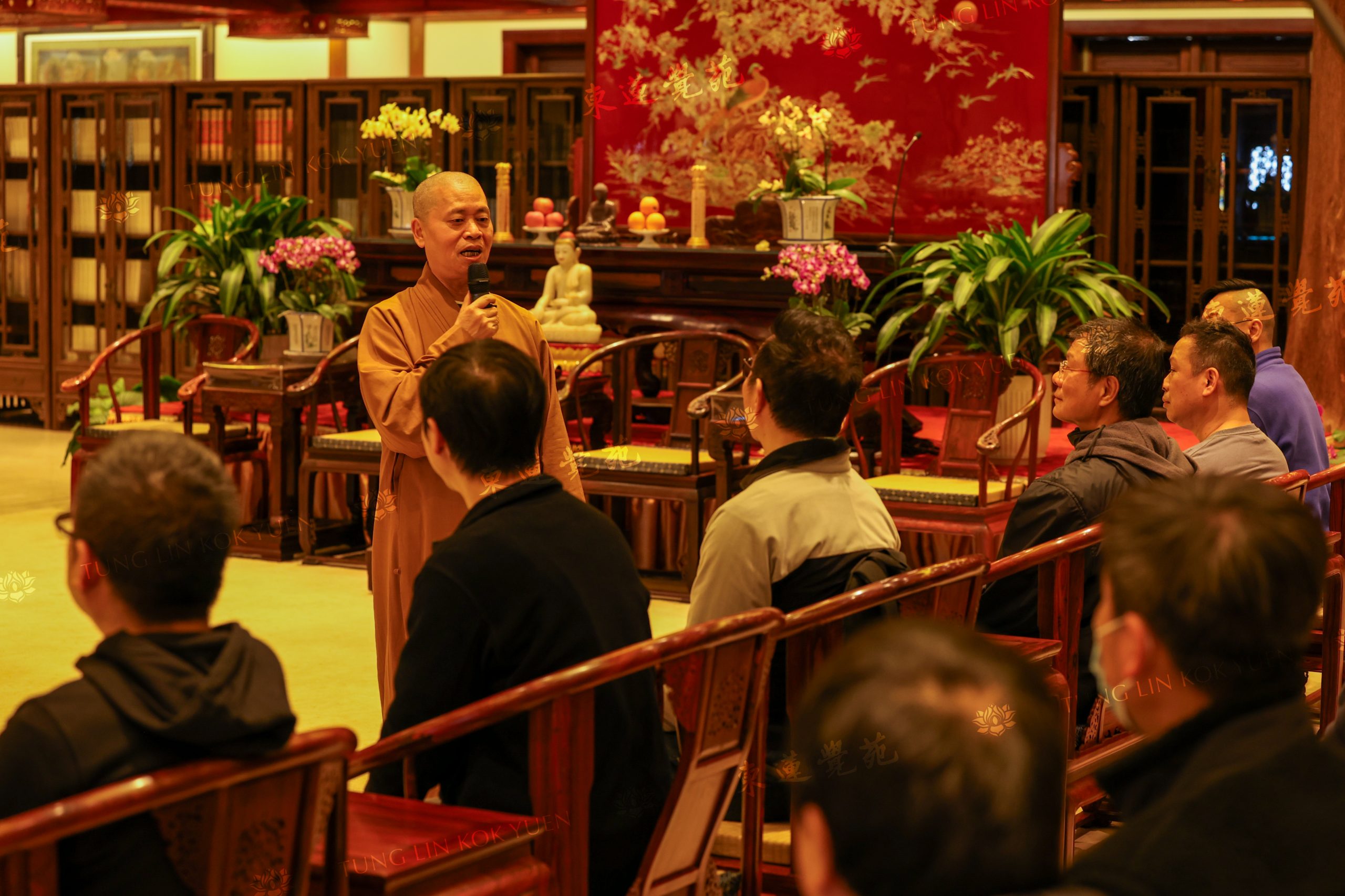 淨因大和尚向本苑義工參學開示